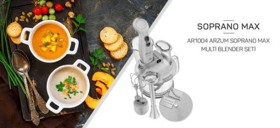 Image de AR1004 Soprano Max Multi Blender Seti - Siyah