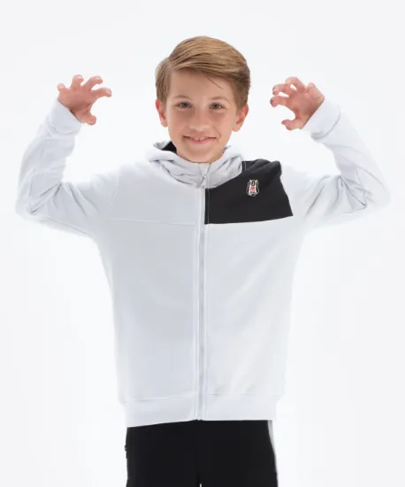 Image de BEŞİKTAŞ JR KAPÜŞONLU FERMUARLI SWEATSHIRT