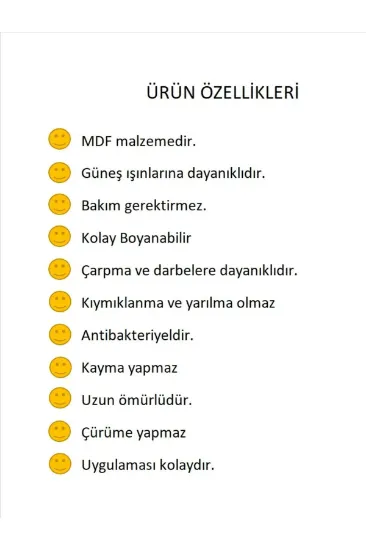 Image de TNCN Mobilya ALAÇATI DUVAR PANELİ (2 ADET) Dekoratif, Duvar Çıtası, Ahşap Duvar Paneli, Boyanabilir, Ham, Mdf