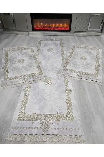 Image de ALLGELSİN Yatak Odası Halısı Seti 3 'lü Yatak Odası Halı Takımı 2 Adet 80x150 1 Adet 80x300 Cm Halı Seti