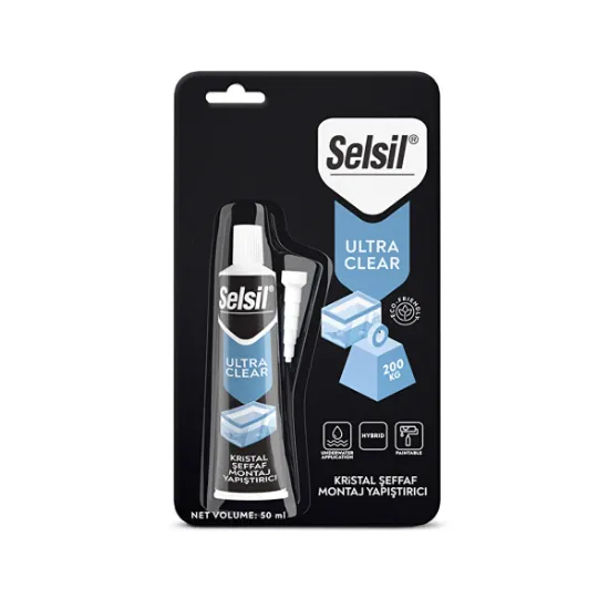 Image de Selsil Ultra Clear Montaj Yapıştıcı Şeffaf 50 ml