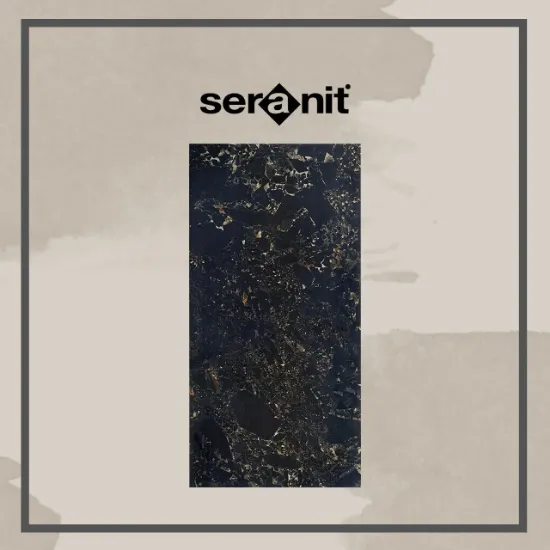 Image de Seranit 60x120 Crushed Marble Black Full Lappato (1.44 m2 Fiyatı)