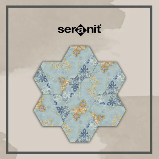 Image de Seranit Nikea Flower Mat Dekor 20x23.2 (0.70 m2 Fiyatı)