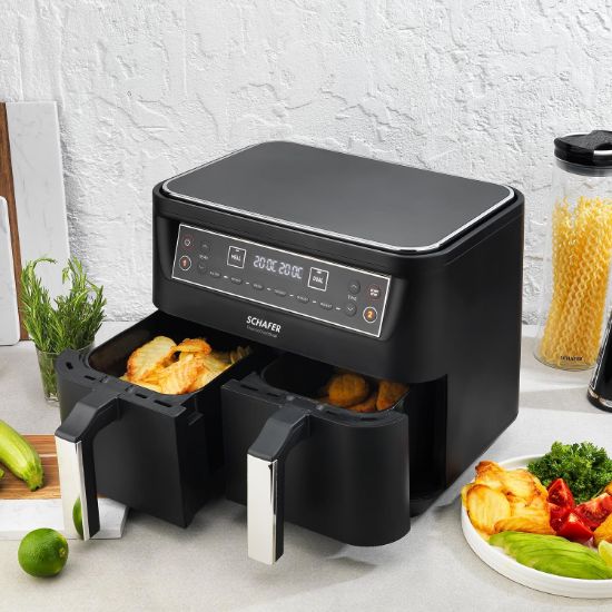 Image de Schafer Thermochef Dual Dijital Airfryer/Sıcak Hava Fritözü