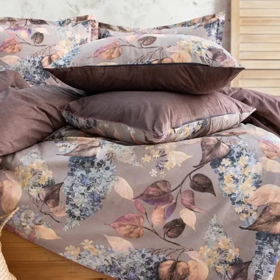 Image de Schafer Home Premium Comfort Çift Kişilik Nevresim Takımı 6 Parça-Mor