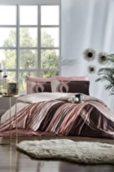 Image de Özdilek Pink Wave Çift Kişilik Soft Life Saten Nevresim Takımı