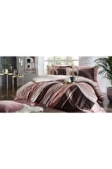 Image de Özdilek Pink Wave Çift Kişilik Soft Life Saten Nevresim Takımı