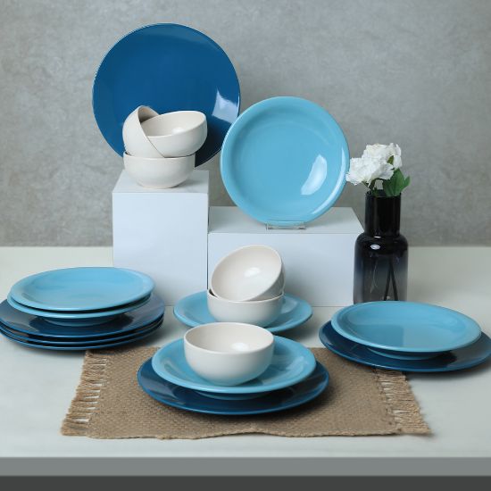 Image de Blue Mix Yemek Takımı 18 Parça 6 Kişilik 031-413-420