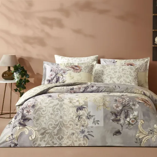 Image de Linens Sc Gaulm Nevresim Takımı Çift Kişilik Vizon