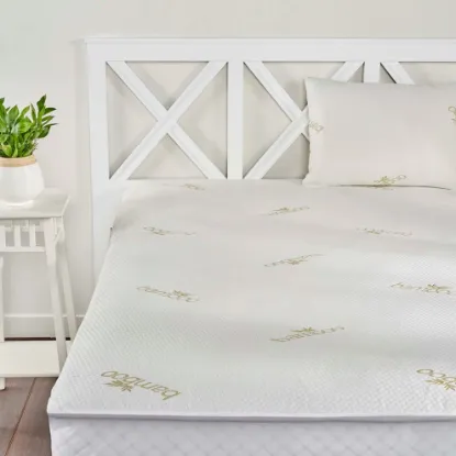 Image de Linens Luxury Bambu Sıvı Geçirmez Çift Kişilik Yatak Alezi