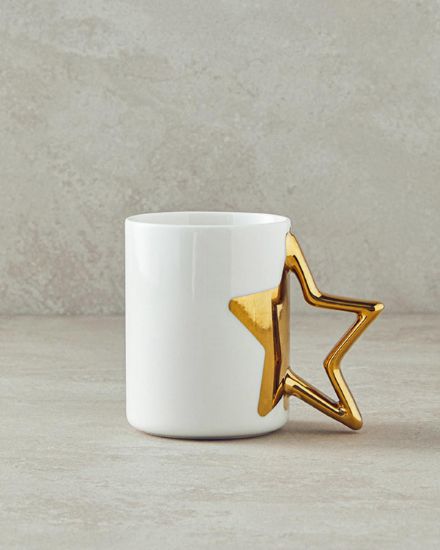 Image de Winter Star New Bone China Yılbaşı Kupa 400 ml Gold