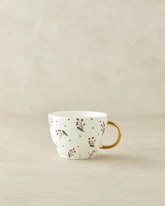 Image de Joyful Christmas New Bone China Yılbaşı Kupa 430 ml Kırmızı - Yeşil