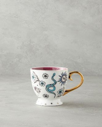 Image de Talisman Snake New Bone China Yılbaşı Kupa 460 ml Beyaz