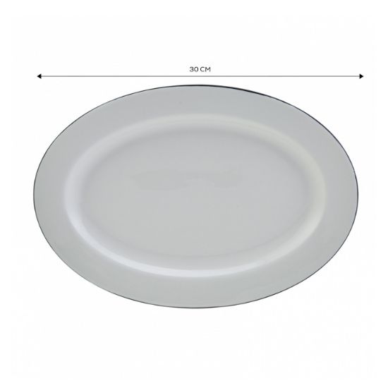 Image de Karaca Elica 30 cm Oval Kayık Tabak