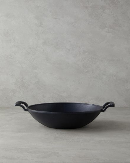 Image de Laura Alüminyum Wok Tava 30 cm Siyah