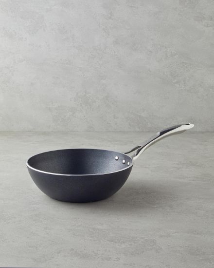 Image de Horeca Alüminyum Wok Tava 26 cm Siyah