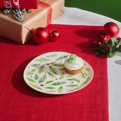 Image de Karaca New Year Yılbaşı Kokina Pasta Tabağı 20,5 Cm