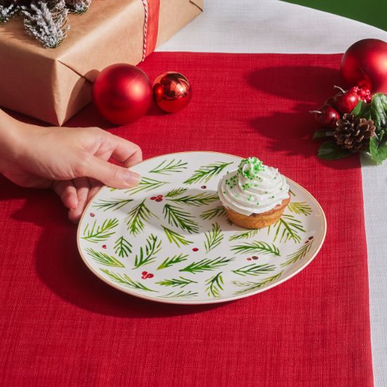 Image de Karaca New Year Yılbaşı Kokina Pasta Tabağı 20,5 Cm