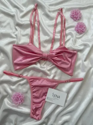 Image de Pembe Fiyonk Bralet Takımı