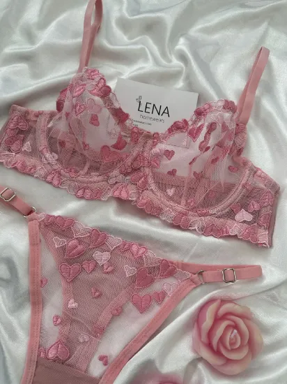 Image de Pembe Love bralet Takım