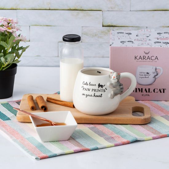 Image de Karaca Animal Cat Mug Kupa 465 Ml